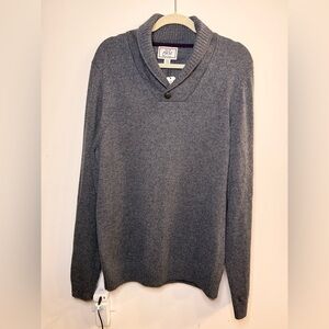 Jos. A. Bank Gray V-Neck Men's Sweater Wool